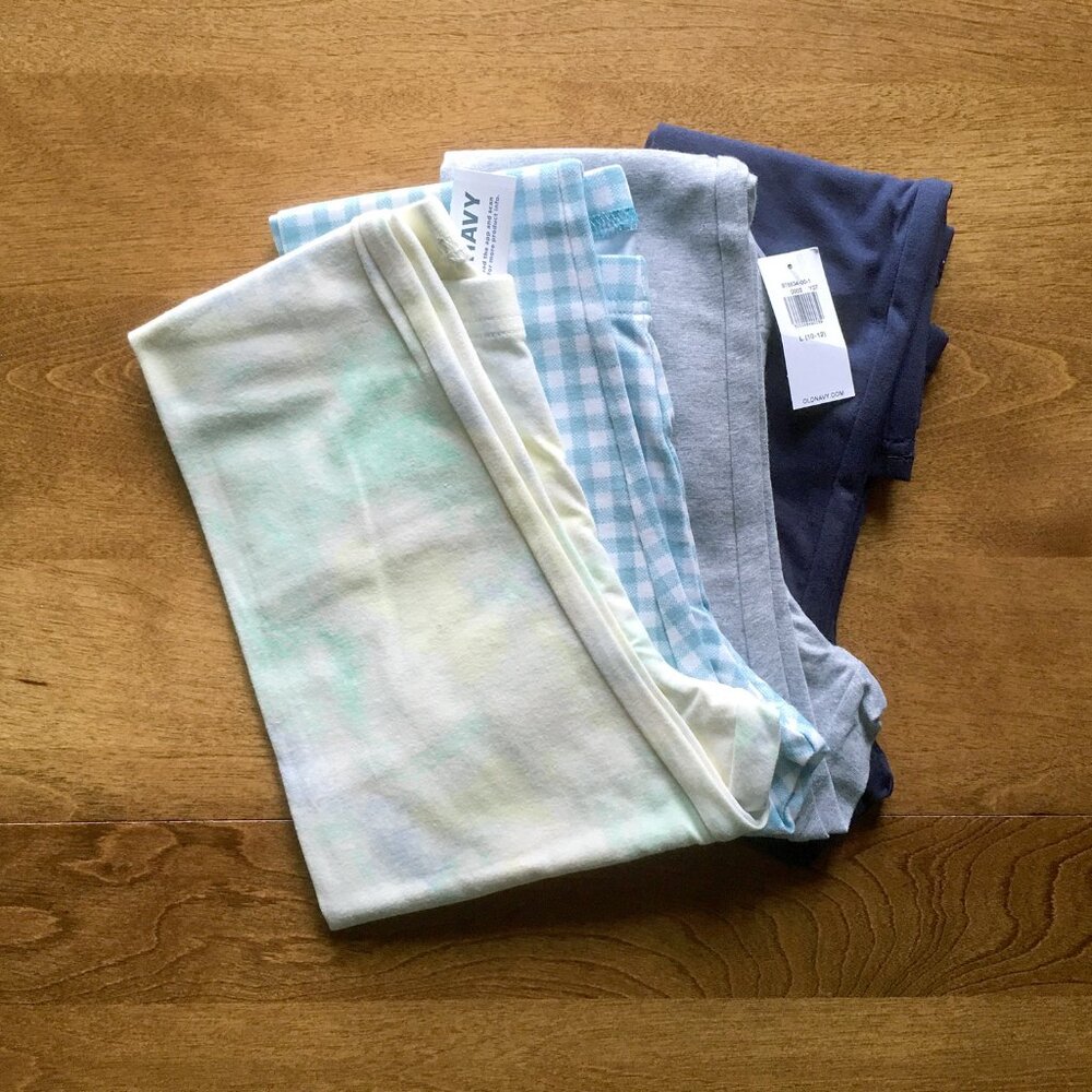 Old Navy 4-pack crop leggings L (10-12) NWT